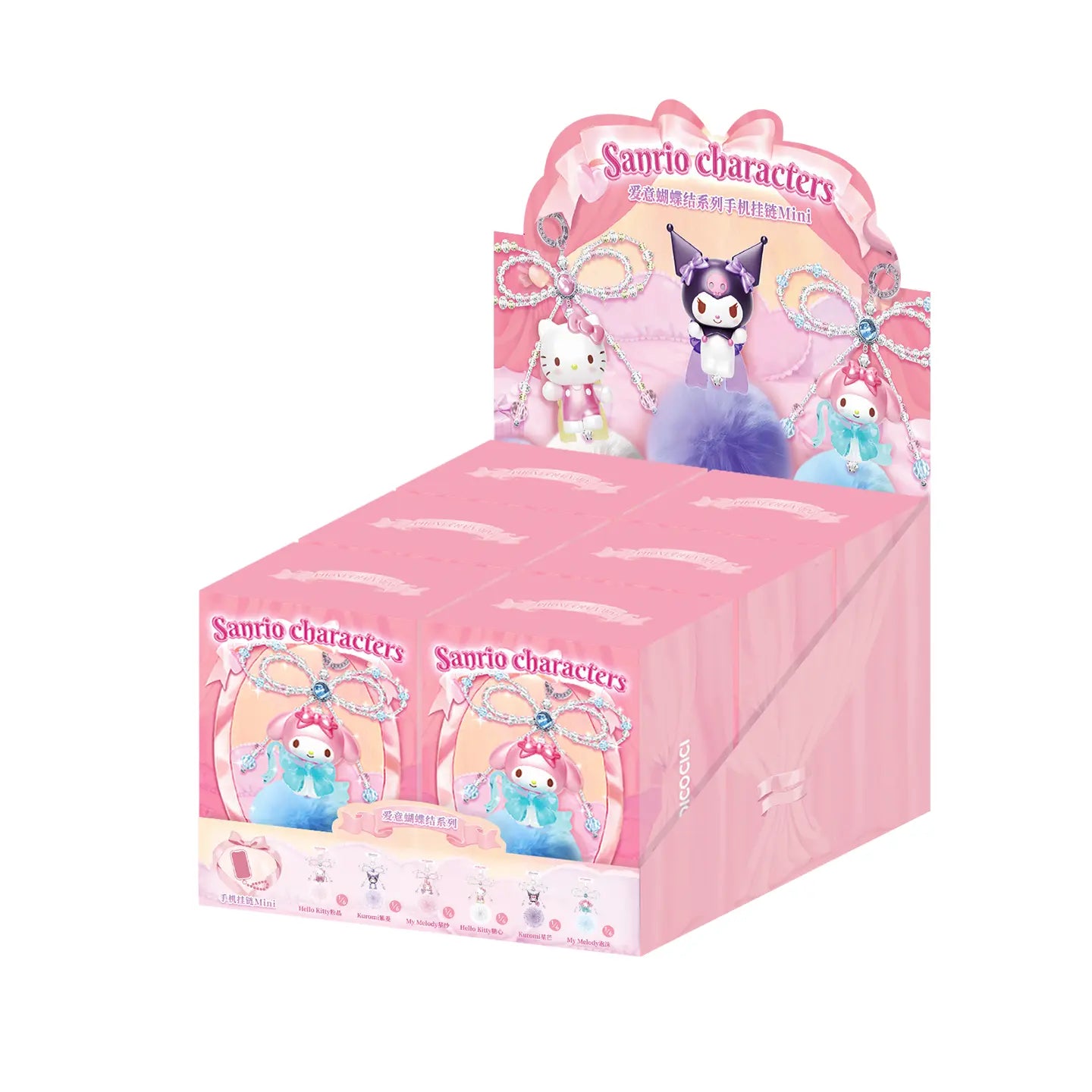 Sanrio Characters X MINILIKE Love Bow Series Phone Chain Mini Blindbox