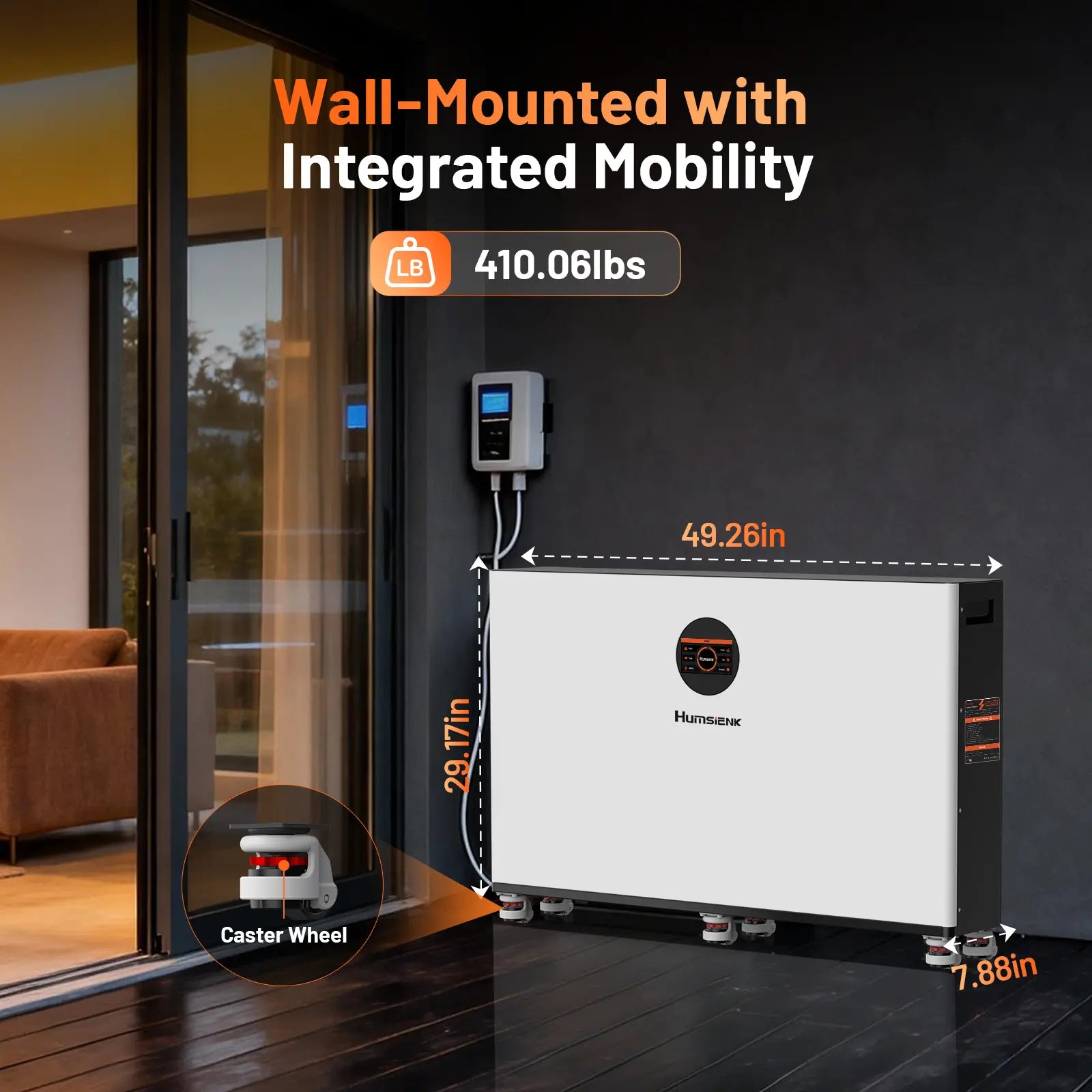 【Inverter+Battery】【Ltl】Humsienk Storm-Ready Power System Kit 48V 12Kw Hybrid Inverter + 48V 400Ah 20Kwh Battery Lifepo4 Lithium Battery with Smart BMS, Bluetooth, Active Balancing & Communication Solar System