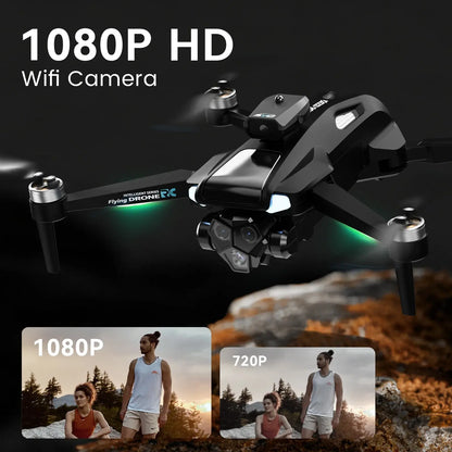 Drone with 4.3″ Foldable HD Screen Controller, 1080P HD Camera Drone for Beginners with Obstacle Avoidance, Optical Flow,Brushless Motor, 40-Min Flight Time, Easy to Fly