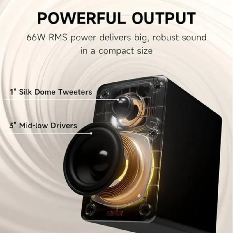 EDIFIER M60 Multimedia Speaker | Compact Active Speaker | Hi-Res Audio | Bluetooth 5.3 with LDAC | 66W RMS