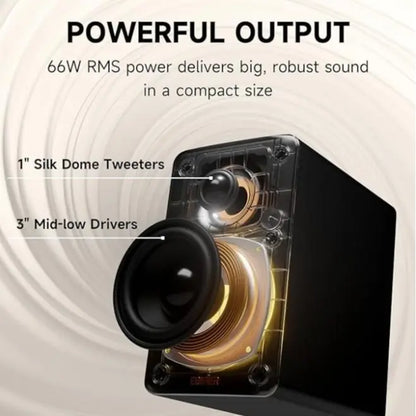 EDIFIER M60 Multimedia Speaker | Compact Active Speaker | Hi-Res Audio | Bluetooth 5.3 with LDAC | 66W RMS