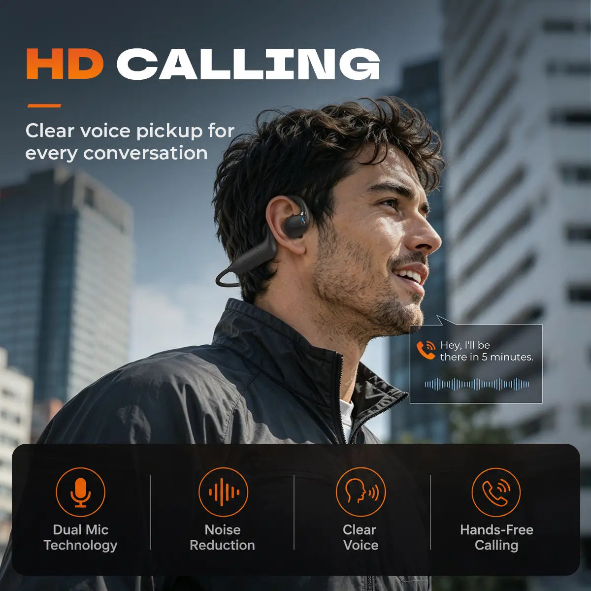 E12 Bone Conduction Camera Headset, AI Smart Conversation Open-Ear Bluetooth Earphones, Supports HD Video Recording & Voice Recording, Real-Time Translation via App, Ideal for Daily Life Recording, Cycling and Travel.