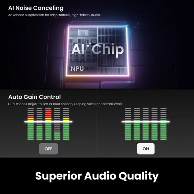 Insta360 Mic Pro, Wireless Mini Lavalier Microphone for Iphone/Camera/Android, Video Recording, Bluetooth, Customizable E-Ink Display, 3-Mic Array, Available for Lightning Device