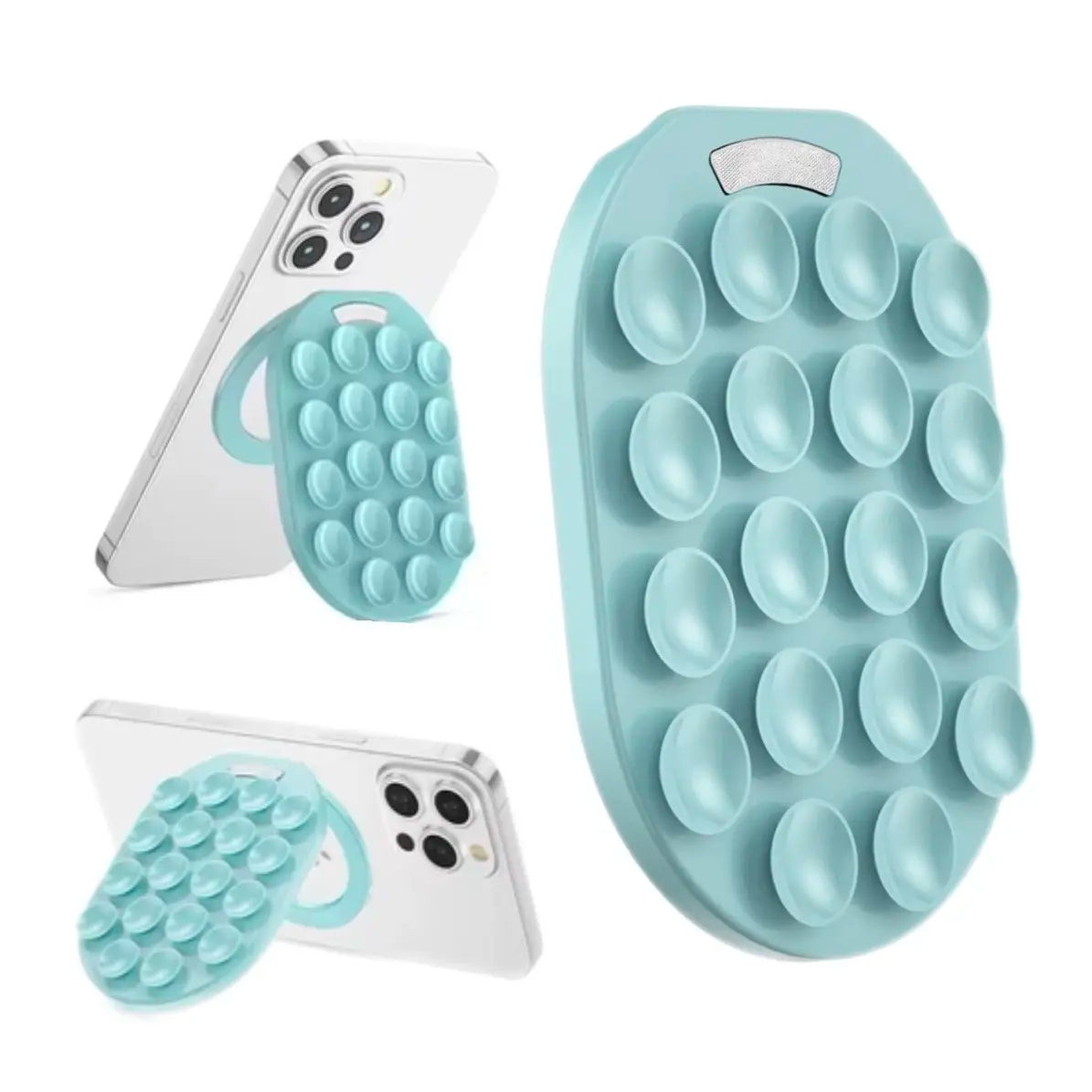 Gripstick - Magnetic Kickstand Phone Grip & Suction Mount | Foldable & Adjustable Phone Stand | Magsafe Phone Holder | Sticky Grip, Silicone Suction Cup Phone Mount