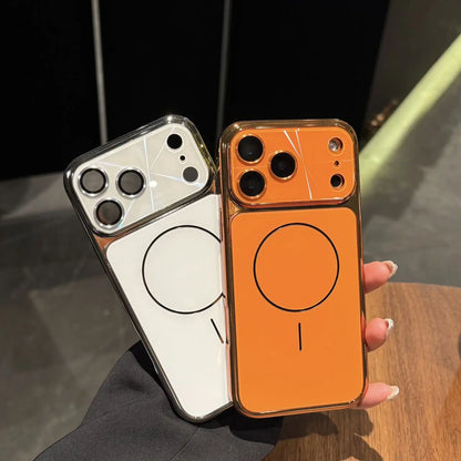 Aurora Magnetic Phone Case for Iphone17 Pro Max 16 15 plus 14 13 Aesthetic Gradient Lens Design, Slim Shockproof Cover with Camera Protection & Magsafe Compatible Style.Lu8