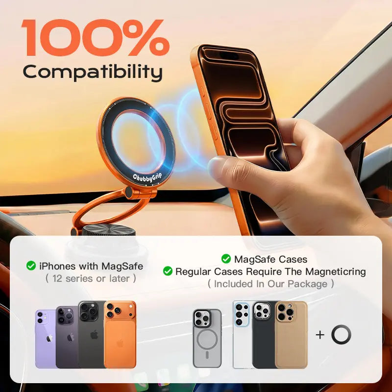 Chubbygrip Airvac – Vacuum Magnetic Adjustable Phone Mount