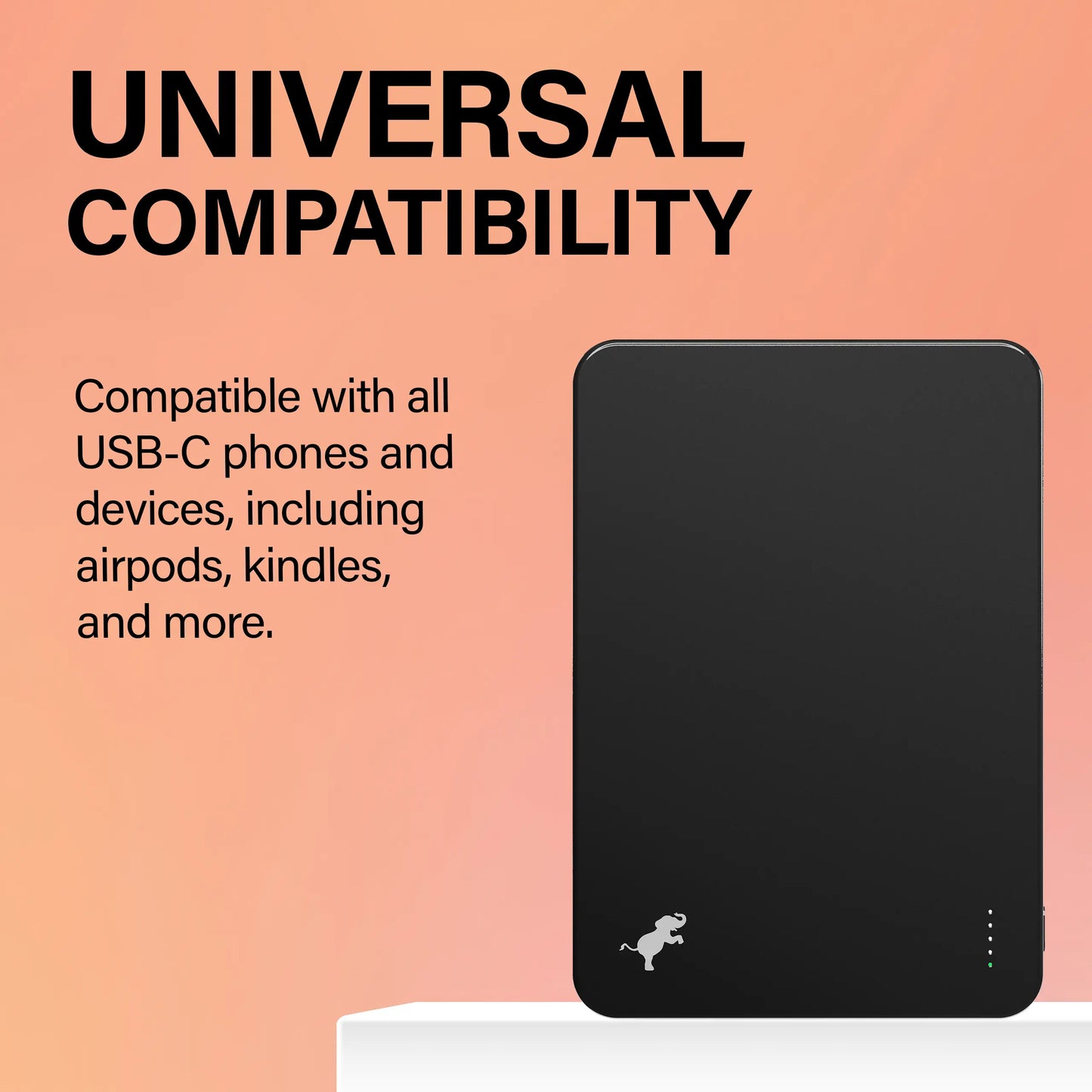 Nimble CHAMP Wireless 5K Magnetic Portable Charger - Ultra Thin Wireless Charger - No PFAS or Phthalates - Fast 15W Wireless Charging - Airline Approved