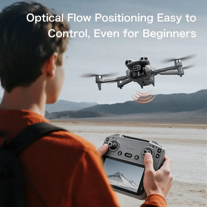 GT50 Brushless Drone Tools and Gadgets with Screen Remote Controller, Adjustable Camera, Optical Flow Positioning
