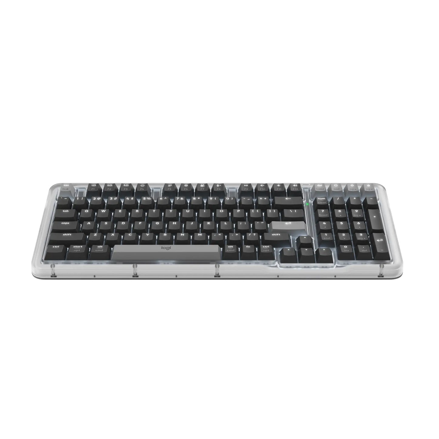 Logitech Alto Keys K98M Full-Sized Durable Multi-Device Bluetooth Mechanical Keyboard, Customizable Switches, Vibration-Absorbing Gasket, Illuminated Backlit Keys, USB-C Charging, for PC, Mac Laptops, Bluetooth Keyboards, Full-Sized Mechanical Keyboards