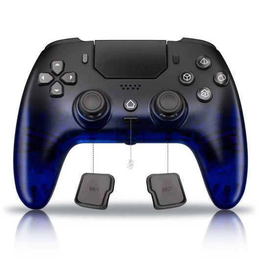 YUYIU Hall Effect Wireless Controller for PS5/PC – Programmable Macro Back Buttons, 6-Axis Gyro, Dual Vibration, Turbo, Touchpad, Bluetooth 5.0, 3.5Mm Audio & Mic