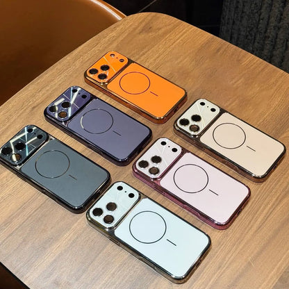 Aurora Magnetic Phone Case for Iphone17 Pro Max 16 15 plus 14 13 Aesthetic Gradient Lens Design, Slim Shockproof Cover with Camera Protection & Magsafe Compatible Style.Lu8