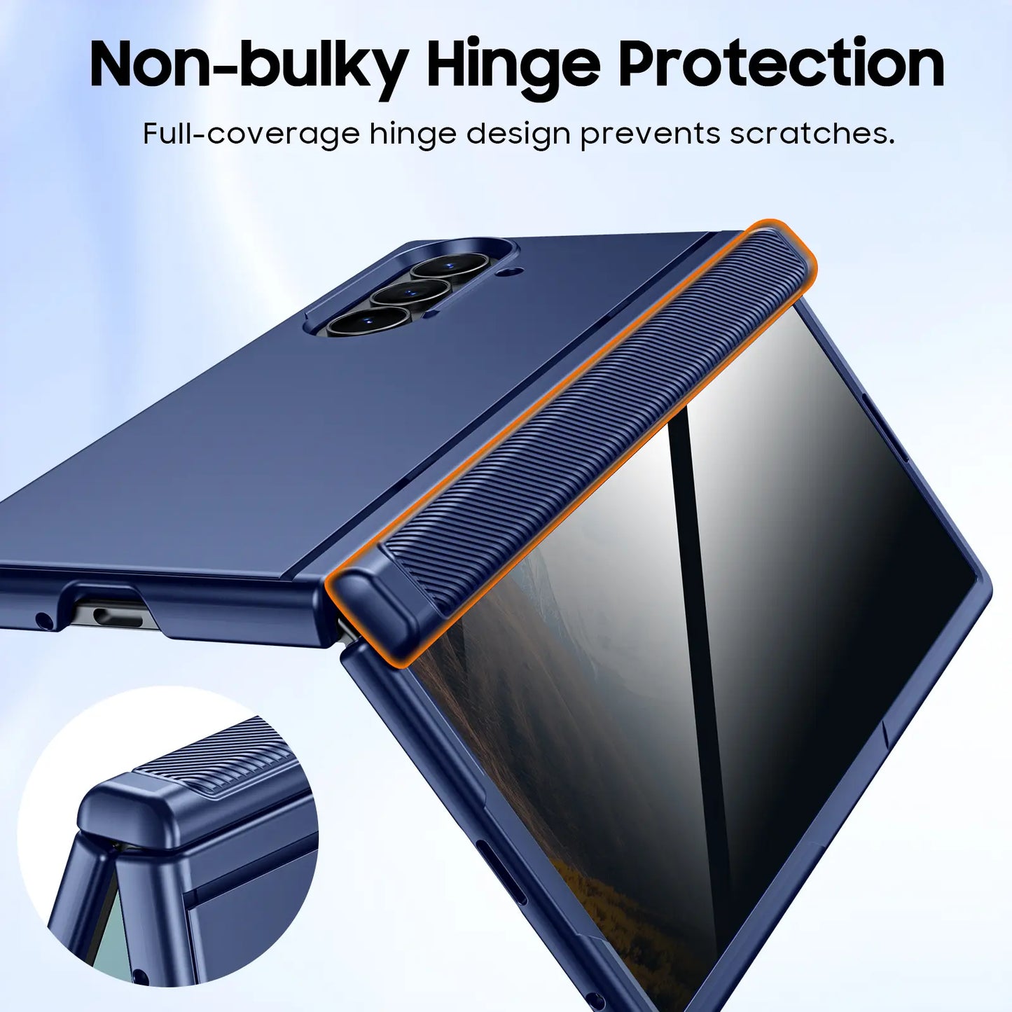 BSNRM for Samsung Galaxy Z Fold 7 Case, Privacy Screen Protector Case with Magnetic Hinge Protection, Hidden Kickstand, Slim Protective Phone Cover for Business and Movie Watching