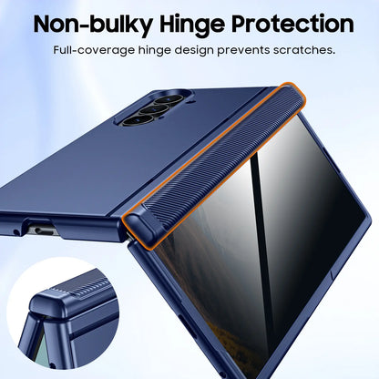 BSNRM for Samsung Galaxy Z Fold 7 Case, Privacy Screen Protector Case with Magnetic Hinge Protection, Hidden Kickstand, Slim Protective Phone Cover for Business and Movie Watching