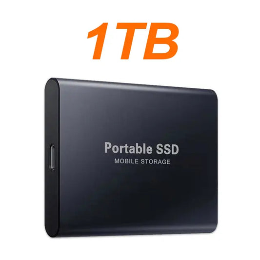External Hard Drive 1TB Large Capacity High Speed SSD USB 3.2 Type-C Portable Storage for PC Mac Laptop Quick Data Transfer