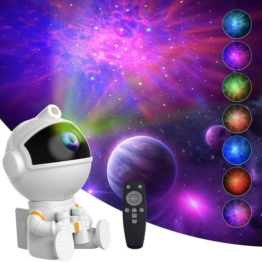 Galaxy Projector Star Projector, Astronaut Lights Projector with Remote Control, Adjustable Color, Brightness and Movement Speed, Night Light Projector for Adults, Bedroom, Living Room, Party, Kids, Birthday Gifts