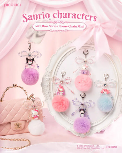 Sanrio Characters X MINILIKE Love Bow Series Phone Chain Mini Blindbox